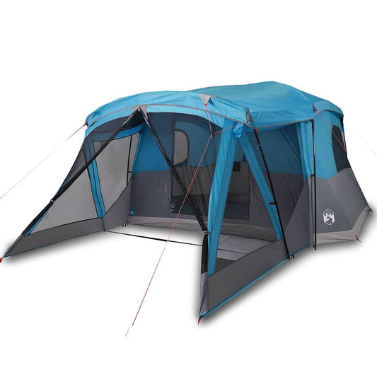 Camping Tent with Porch 4-Person Blue Waterproof Camping Tent with Porch 4-Person Blue Waterproof