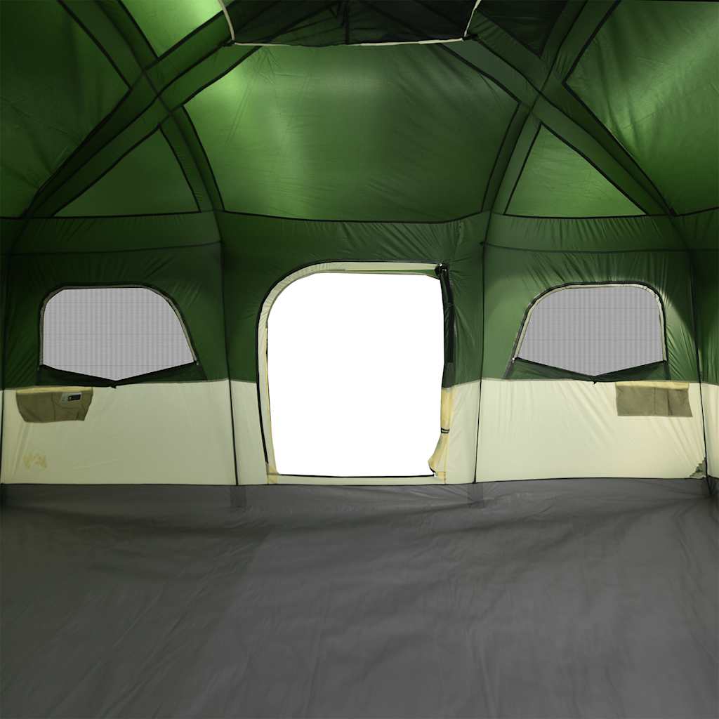 Family Tent Cabin 10-Person Green Waterproof