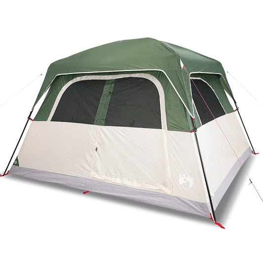Family Tent Cabin 6-Person Green Waterproof Family Tent Cabin 6-Person Green Waterproof