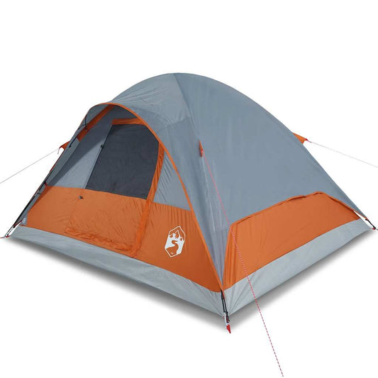 Family Tent Dome 6-Person Orange Waterproof Family Tent Dome 6-Person Orange Waterproof