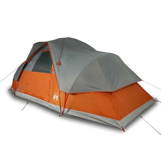 Family Tent Dome 9-Person Orange Waterproof Family Tent Dome 9-Person Orange Waterproof