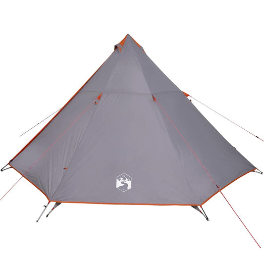 Family Tent Tipi 8-Person Grey and Orange Waterproof Family Tent Tipi 8-Person Grey and Orange Waterproof