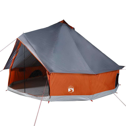 Family Tent Tipi 12-Person Grey and Orange Waterproof Family Tent Tipi 12-Person Grey and Orange Waterproof