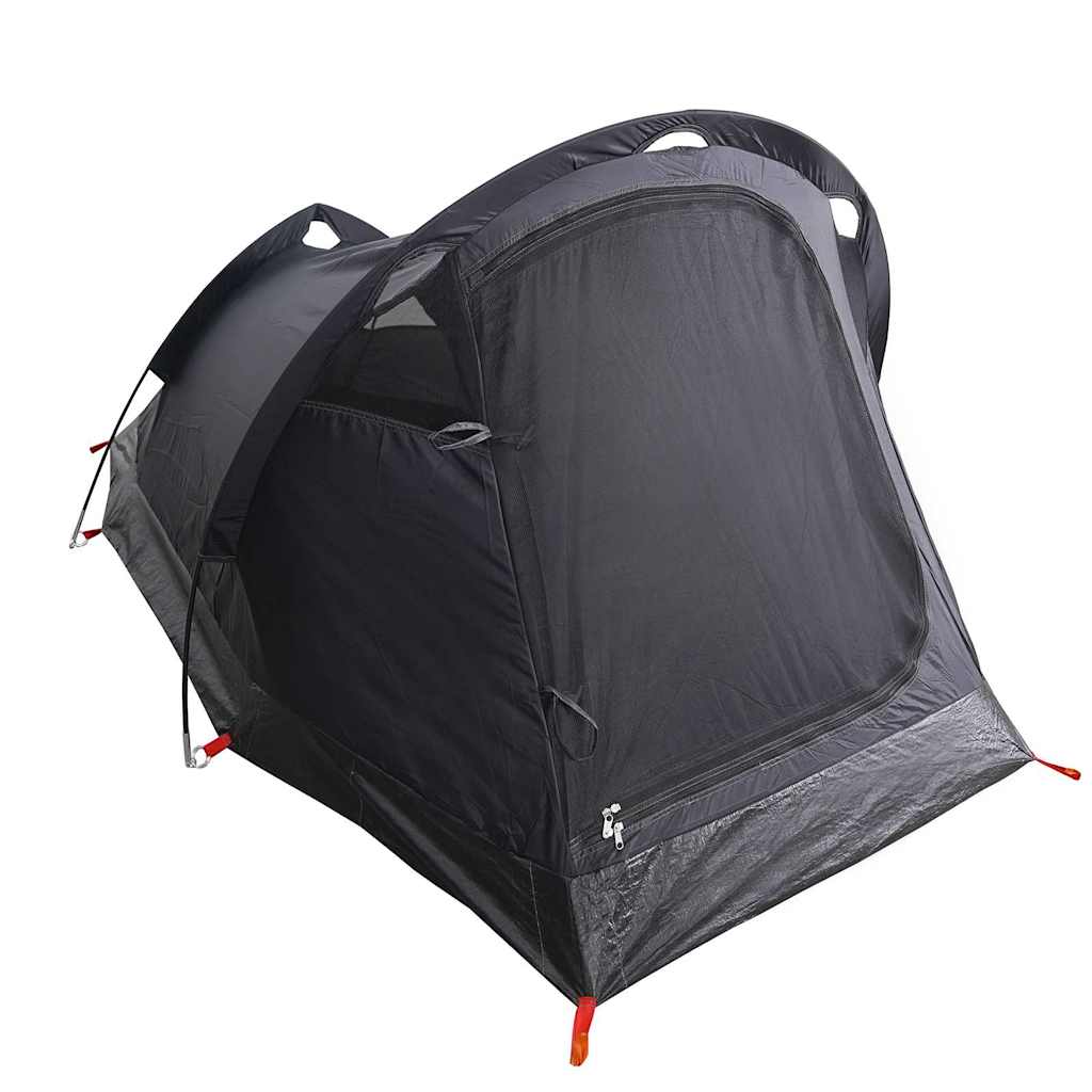 Camping Tent Tunnel 2-Person White Blackout Fabric Waterproof