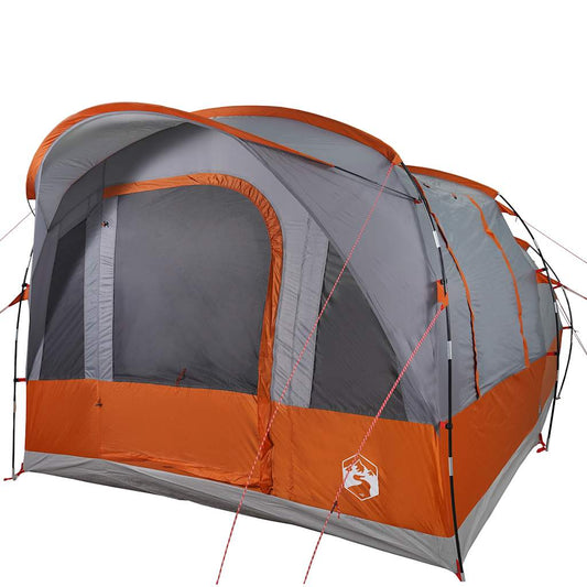 Camping Tent Tunnel 3-Person Grey and Orange Waterproof Camping Tent Tunnel 3-Person Grey and Orange Waterproof