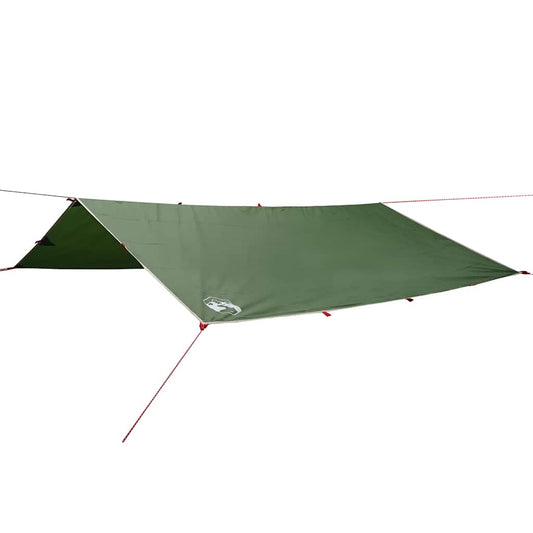 Camping Tarp Green 360x294 cm Waterproof Camping Tarp Green 360x294 cm Waterproof