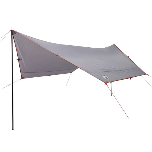 Camping Tarp Grey and Orange 430x380x210 cm Waterproof Camping Tarp Grey and Orange 430x380x210 cm Waterproof