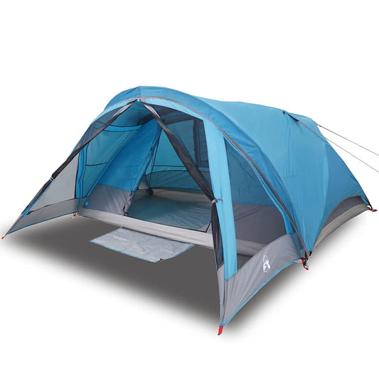 Camping Tent Cabin 4-Person Blue Waterproof Camping Tent Cabin 4-Person Blue Waterproof