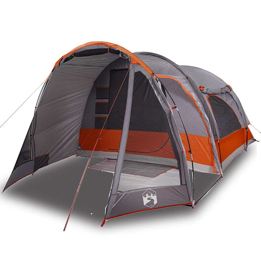 Family Tent 6-Person Grey and Orange Waterproof Family Tent 6-Person Grey and Orange Waterproof