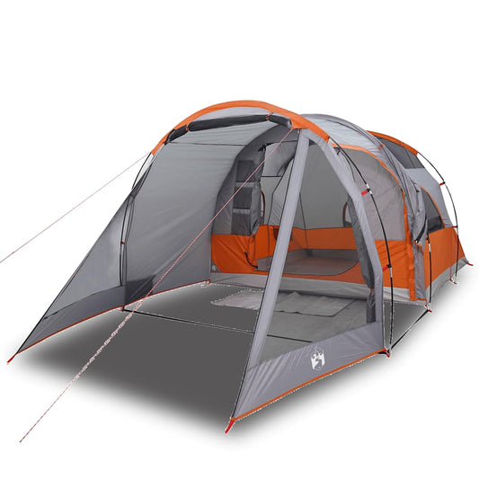 Camping Tent Tunnel 4-Person Grey and Orange Waterproof Camping Tent Tunnel 4-Person Grey and Orange Waterproof