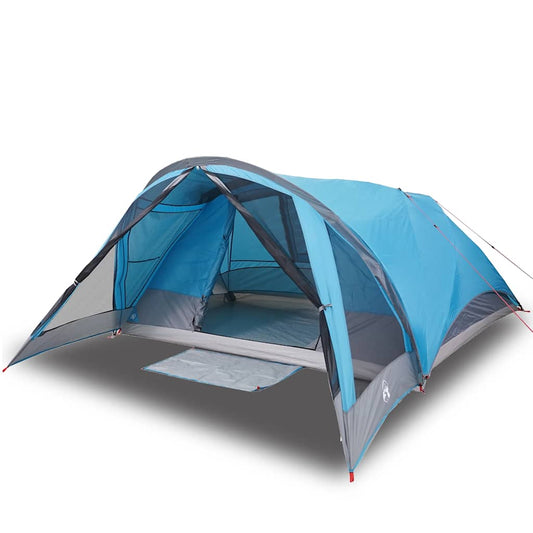 Family Tent Cabin 6-Person Blue Waterproof Family Tent Cabin 6-Person Blue Waterproof