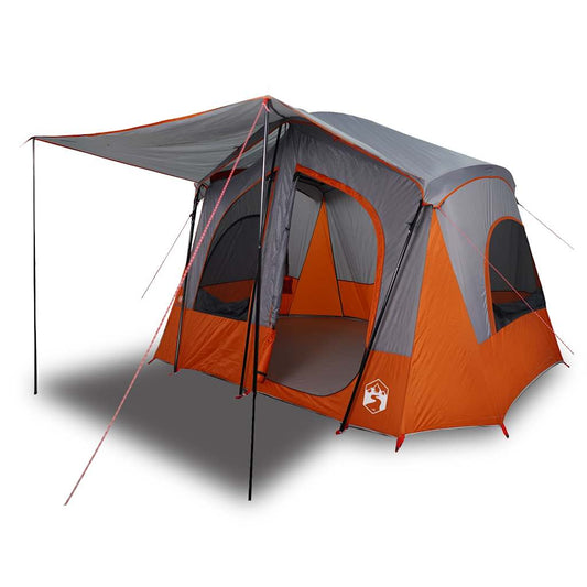 Camping Tent Cabin 5-Person Grey and Orange Waterproof Camping Tent Cabin 5-Person Grey and Orange Waterproof