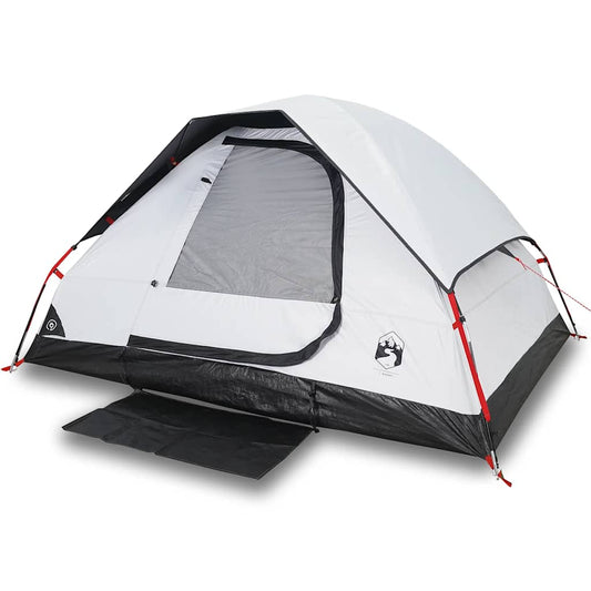 Camping Tent Dome 2-Person White Blackout Fabric Waterproof Camping Tent Dome 2-Person White Blackout Fabric Waterproof