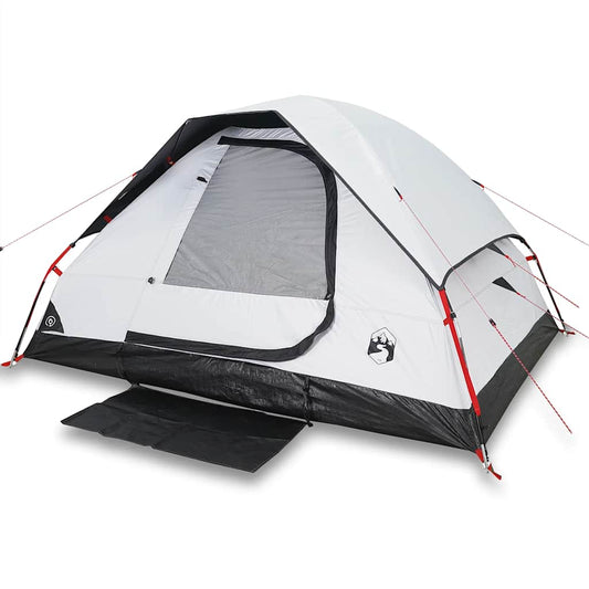 Camping Tent Dome 4-Person White Blackout Fabric Waterproof Camping Tent Dome 4-Person White Blackout Fabric Waterproof