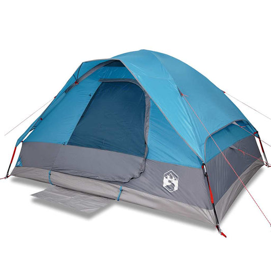 Family Tent Dome 6-Person Blue Waterproof Family Tent Dome 6-Person Blue Waterproof