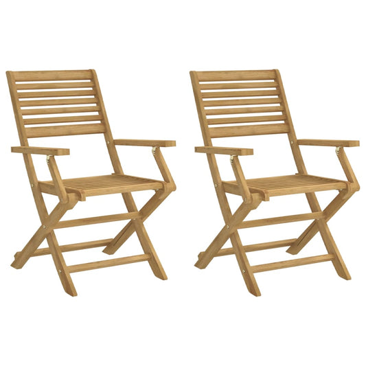 Garden Chair | Set of 2 | Light Wood | Solid Acacia wood Garden Chair | Set of 2 | Light Wood | Solid Acacia wood