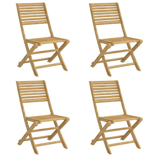 Folding Chairs 4 pcs 48,5x61,5x87 cm Solid Wood Acacia Folding Chairs 4 pcs 48,5x61,5x87 cm Solid Wood Acacia