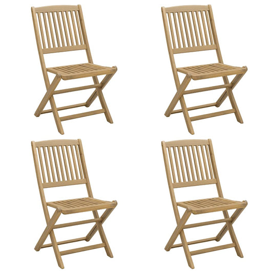 Folding Chairs 4 pcs 57x49x90 cm Solid Wood Acacia Folding Chairs 4 pcs 57x49x90 cm Solid Wood Acacia