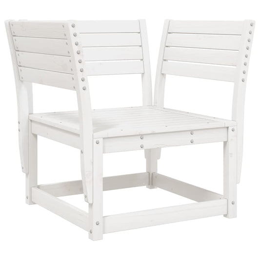 Garden Chair White Solid Wood Pine Garden Chair White Solid Wood Pine