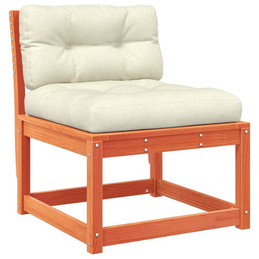 Garden Sofa with Cushions Wax Brown Solid Wood Pine Garden Sofa with Cushions Wax Brown Solid Wood Pine