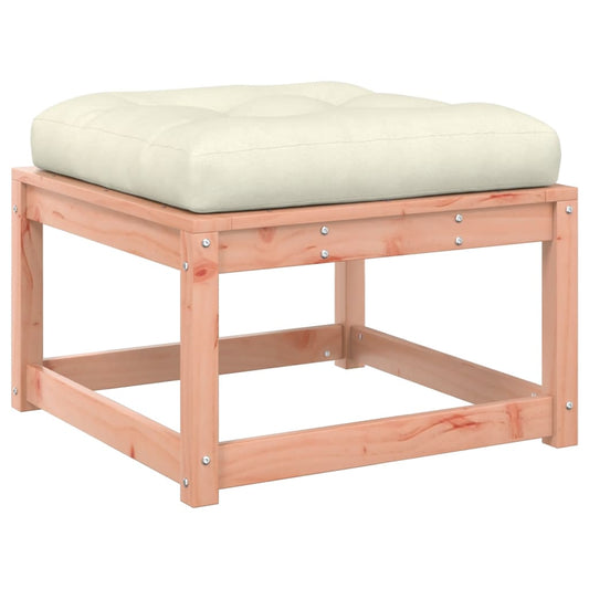Garden Footstool | Cream white | Solid douglas wood | Medium | Modular Garden Footstool | Cream white | Solid douglas wood | Medium | Modular