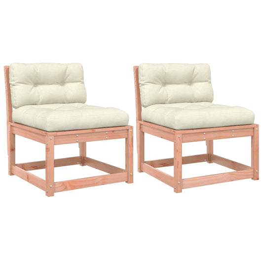 Garden Sofas with Cushions 2pcs Solid Wood Douglas Garden Sofas with Cushions 2pcs Solid Wood Douglas