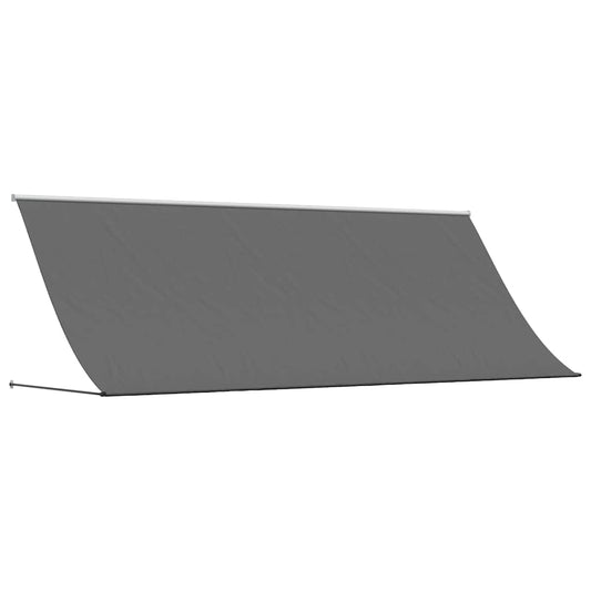 Retractable Awning Anthracite 350x150 cm Fabric and Steel Retractable Awning Anthracite 350x150 cm Fabric and Steel