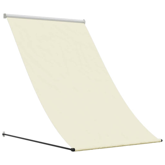 Retractable Awning Cream 100x150 cm Fabric and Steel Retractable Awning Cream 100x150 cm Fabric and Steel