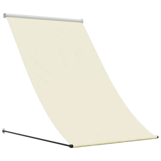 Retractable Awning Cream 150x150 cm Fabric and Steel Retractable Awning Cream 150x150 cm Fabric and Steel