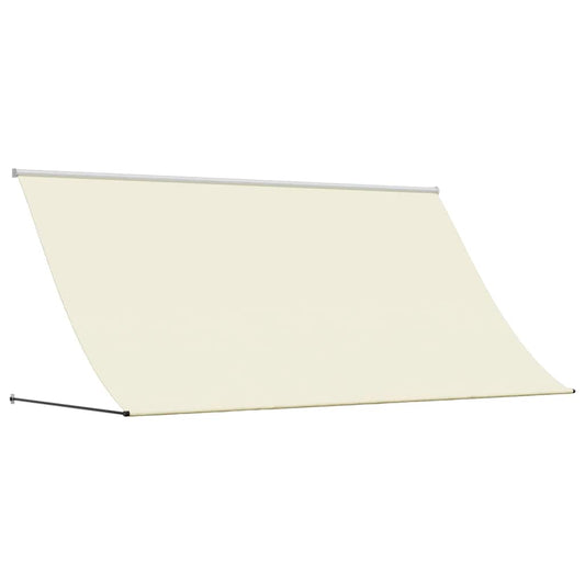 Retractable Awning Cream 300x150 cm Fabric and Steel Retractable Awning Cream 300x150 cm Fabric and Steel