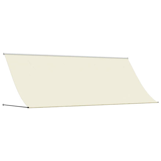 Retractable Awning Cream 400x150 cm Fabric and Steel Retractable Awning Cream 400x150 cm Fabric and Steel