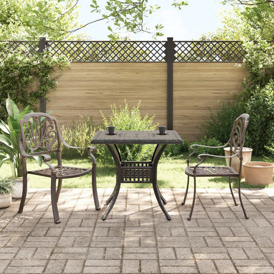 Bistro Set | Bronze | Cast Aluminium | Medium | Durable | Bistro Set Bistro Set | Bronze | Cast Aluminium | Medium | Durable | Bistro Set