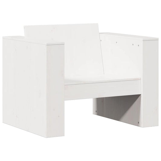Garden Sofa White 79x60x62 cm Solid Wood Pine Garden Sofa White 79x60x62 cm Solid Wood Pine