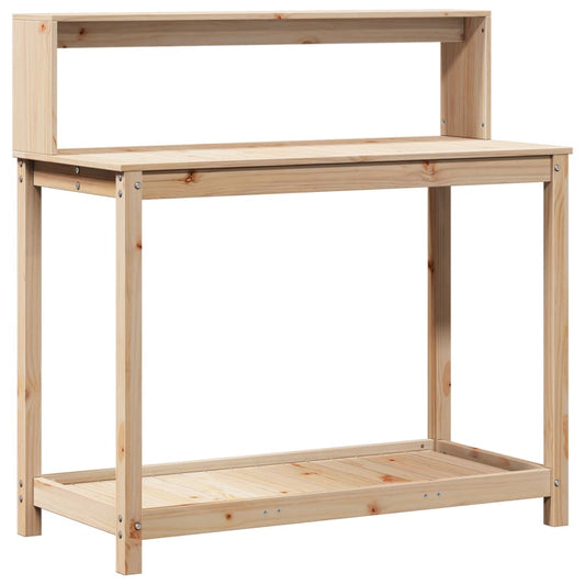 Potting Table with Shelves 108x50x109.5 cm Solid Wood Pine Potting Table with Shelves 108x50x109.5 cm Solid Wood Pine