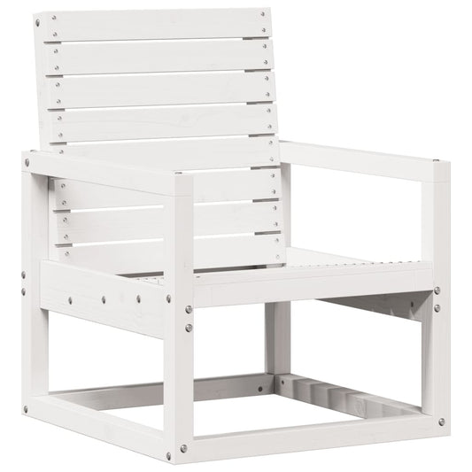 Garden Chair White 57.5x63x76 cm Solid Wood Pine Garden Chair White 57.5x63x76 cm Solid Wood Pine