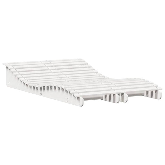 Sun Loungers 2 pcs White 205x60x31.5 cm Solid Wood Pine Sun Loungers 2 pcs White 205x60x31.5 cm Solid Wood Pine