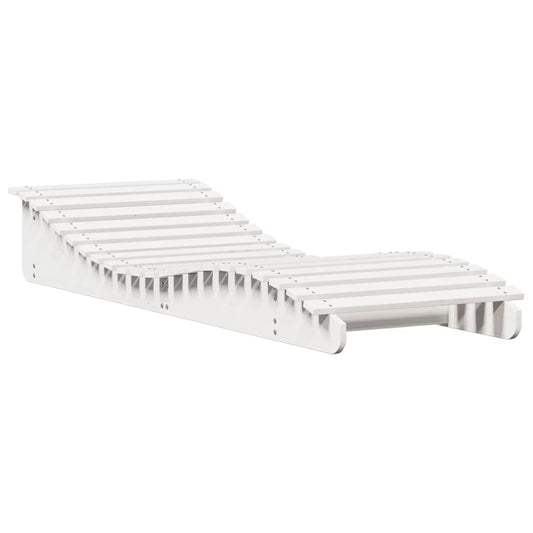 Sun Lounger White 205x70x31.5 cm Solid Wood Pine Sun Lounger White 205x70x31.5 cm Solid Wood Pine