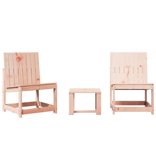 3 Piece Garden Lounge Set Solid Wood Douglas 3 Piece Garden Lounge Set Solid Wood Douglas