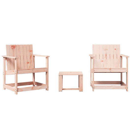 3 Piece Garden Lounge Set Solid Wood Douglas 3 Piece Garden Lounge Set Solid Wood Douglas