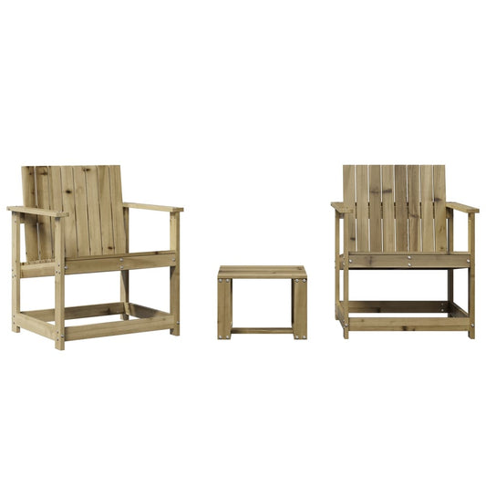 3 Piece Garden Lounge Set Impregnated Wood Pine 3 Piece Garden Lounge Set Impregnated Wood Pine