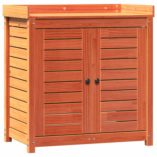 Potting Table with Shelves Brown 82.5x50x86.5 cm Solid Wood Pine Potting Table with Shelves Brown 82.5x50x86.5 cm Solid Wood Pine