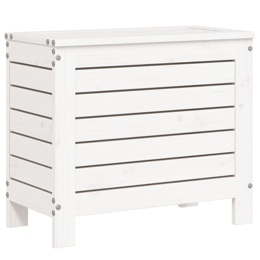 Garden Footstool White 62x31.5x52 cm Solid Wood Pine Garden Footstool White 62x31.5x52 cm Solid Wood Pine