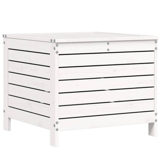 Garden Footstool White 62x63,5x53,5 cm Solid Wood Pine Garden Footstool White 62x63,5x53,5 cm Solid Wood Pine