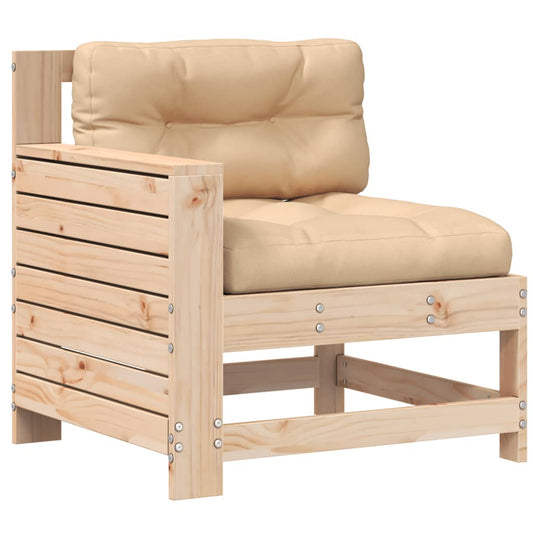 Garden Armrest Sofa with Cushion Solid Wood Pine Garden Armrest Sofa with Cushion Solid Wood Pine