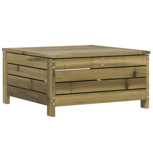 Garden Footstool with Cushion Impregnated Wood Pine Garden Footstool with Cushion Impregnated Wood Pine