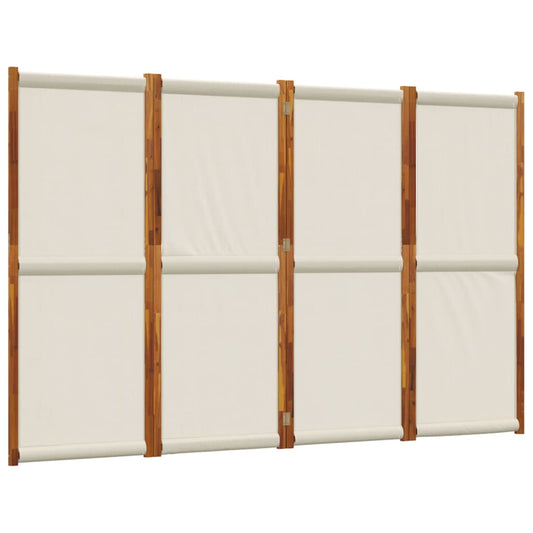 4-Panel Room Divider Light Grey 280x180 cm 4-Panel Room Divider Light Grey 280x180 cm