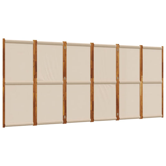 6-Panel Room Divider Taupe 420x180 cm 6-Panel Room Divider Taupe 420x180 cm