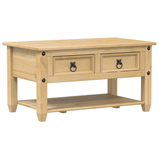 Coffee Table with Drawers Corona 85x50x45 cm Solid Wood Pine Coffee Table with Drawers Corona 85x50x45 cm Solid Wood Pine