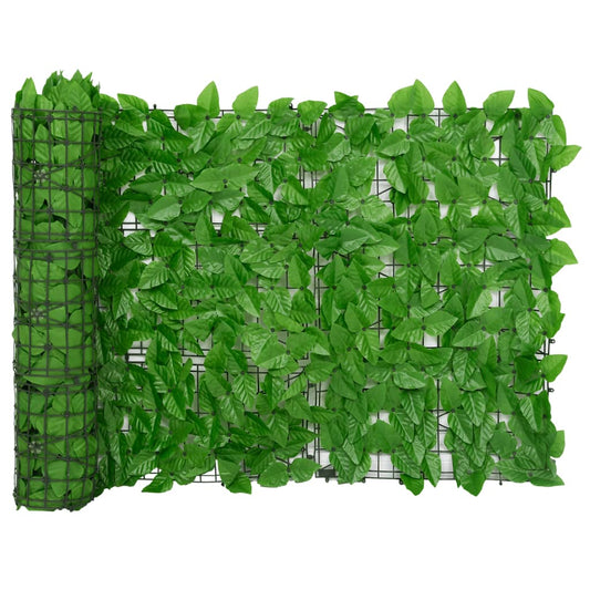 Balcony Screen with Green Leaves 200x75 cm Balcony Screen with Green Leaves 200x75 cm