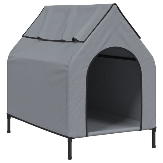Dog House Light Grey Oxford Fabric and Steel Dog House Light Grey Oxford Fabric and Steel